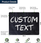 Custom Sign, Custom Street Sign, 11 Font Colors, 13 Font Styles, 4 Hole Options, 22 Sizes, 36x48 Inches, Rust Free DiBound, Fade Resistant, Made in USA by My Sign Center (Chalkboard Black)