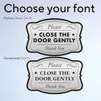 Custom Outdoor Personalized Aluminum Driveway Signs - Waterproof USA Made, Design 3 Metallic Silver 18x12