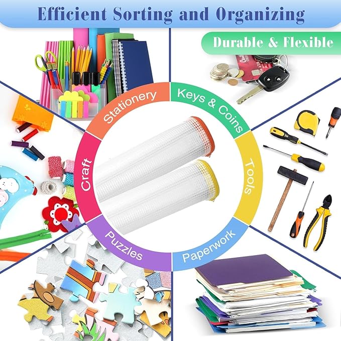 Jetec 32 Pcs Mesh Zipper Bags Toy Storage Bikini Organizer Bag Bolsas Para Guardar Trajes De Baño Waterproof Zipper Reusable Pouch Puzzle Multipurpose for Storage Office(Stylish Color,9 x 7 Inch)