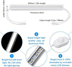 Litever Kitchen Under Cabinet LED Lighting Kit, Super Bright, 6 PCS 12 Inches Light Bars, Plug-in or Hardwire Power Adapter, 31W 2000 Lumen, for Cabinet Counter Shelf Workbench (Daylight White 5000K)