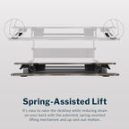 Vari Varidesk Pro Plus 36 Standing Desk Converter for Home Office – 11 Height Settings + Spring-Loader Lift, 2 Tier Design with Keyboard Tray, Fits Tables 26.5" Deep – Fully Assembled (Espresso)