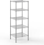 Regal Altair 21" Deep x 24" Wide x 64" Height Wire Shelving Kit | 5-Tier | NSF Commercial Storage Rack Unit