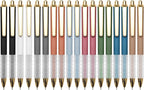 Linbsunne Ballpoint Pens Black Medium Point 1mm Pen with Super Soft Grip Ball Point Pen for Men Women Retractable Pens (18-Count)