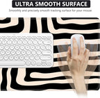 iCasso Gaming Mouse Pad (35.4x15.7 in), Large Stable Rubber Base Mousepad with Stitched Edges, Keyboard Mouse Mat for Work, Game, Office, Home - Curve