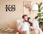 Personalized Metal Letters Sign, Anniversary Wedding Gifts Letters for Wall Decor, Monogram Wall Decor, Metal Name Signs Personalized, Family Name Sign, Name Sign for Wall, Initial Split Letter Sign