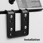 Emerising 2-Pack Desk Edge Mount Power Strips with 4 USB Ports & 3 AC Power Outlets for Home and Office Desktop Charging Bucket, 1250Joules Surge Protection,Black