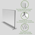 newnewshow Acrylic Sign Holder 8.5x5.5 Inch 3 Pack Horizontal T Shape Double-Sided Desktop Display Holder. (Optional 8.5x11 8.5x5.5 5x7 Horizontal and Vertical)
