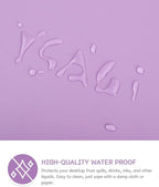 YSAGi Non-Slip Leather Desk Pad, Waterproof Laptop Computer Desk Keyboard Mat, Table Protector Blotter Mat, Large Mouse Pad for Office/Work/Home/Decor(Purple, 31.5" x 15.7")