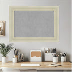 Amanti Art Silver Framed Magnetic Board 21x29 Medium Vision Board for use with Magnets, 100% Metal Sheet to Display Items as Office Decor or for Home Organization in mudroom, Kitchen or Kids Room
