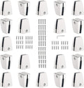 KSWLOR 20 PCS Office Desk Partition Support Bracket,Desk Divider Clamp Brackets Shelf Clip Clamp Holder Screen Clip Holders,Desk Privacy Screen Clips Clamps Sneeze Guard Bracket Support 0-1/2" Panel