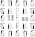 KSWLOR 20 PCS Office Desk Partition Support Bracket,Desk Divider Clamp Brackets Shelf Clip Clamp Holder Screen Clip Holders,Desk Privacy Screen Clips Clamps Sneeze Guard Bracket Support 0-1/2" Panel