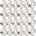 Turxayox 24 Rolls Transparent Tape Refills, Clear Tape, 3/4 x 800 Inches, Glossy Gift Wrapping Tapes for Dispenser, Office, School, Home