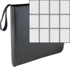 Ursae Minoris 3 D-Ring Large Format Zipper Binder for Up to 600 Sports/Trading Cards - Dark Gray