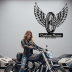 Custom Motorcycle Wheel Metal Signs Personalized Biker Name Sign Custom Garage Decor Motorbikes Wall Art Decor Motorcycle Sign Men Room Decorate Gifts for Men Husband Rider