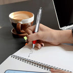 DISCOUNT PROMOS Personalized Ballpoint Pens With Rubber Grip, 10 pack Customizable Ergonomic Click-to-Write Custom Writing Pens for School with Black Ink, Red