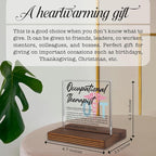 Occupational Therapist Gifts, Thank You Appreciation Gifts for OT Professionals Week Graduation Birthday Christmas Therapy Office Desk Decor Decorative Signs Plaque PA008