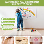 SOONAN Office Chair Mat for Hardwood Floor, 63" x 51" x 0.08" Clear Office Floor Mat, 0.08" Thickness Heavy Duty Computer&Desk Chair Mat,Floor Protector Chair Mats