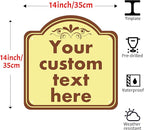 Custom Sign, Custom Indoor/Outdoor Decorative Sign，Aluminum Weatherproof Metal Sign Multiple Sizes, Customize for Office, Business, Workplace, office, Home, Delivery Signs