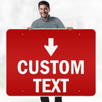 Custom Arrow,Custom Directional Sign, Down Arrow,36x48 Inches, Reflective, Rust Free DiBound, Fade Resistant, Made in USA by My Sign Center