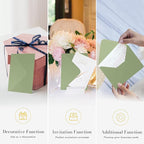 A7 Sage Green Envelopes 100 Pack, Goefun 5x7 V Flap Printable Envelopes for Invitation, Gift Cards, Birthday, Graduation, 5.25 x 7.25 in, 120GSM