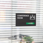 Office Conference Room Door Signs, Meeting in Progress Door Sign, In Use Available Slider Indicator - Occupied or Vacant Status, 8.8" x 4.9"