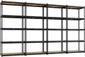 LEVELEVE 5-Tier Storage Shelving Unit, 2020 lbs Capacity, Heavy Duty Adjustable Metal Utility Shelf, 48" L x 18" W x 73" H for Garage, Kitchen, Pantry, Basement, Bathroom, Laundry, 4 Pack