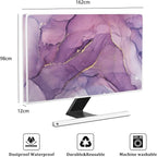 Baocicco Fashion Violet Marble Waterproof TV Dust Cover 70 Inch Anti-Static Dustproof Creative Design TV Screen Cover TV Screen Covers Sleeve Compatible with PC Desktop and TV LED LCD OLED