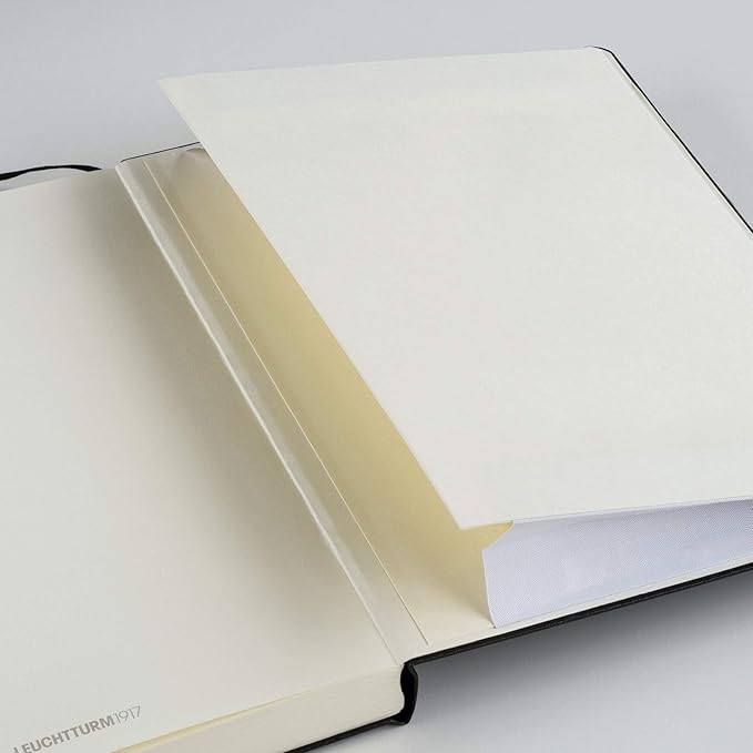 LEUCHTTURM1917 - Notebook Hardcover Master Classic A4+ - 235 Numbered Pages for Writing and Journaling (Black, Ruled)