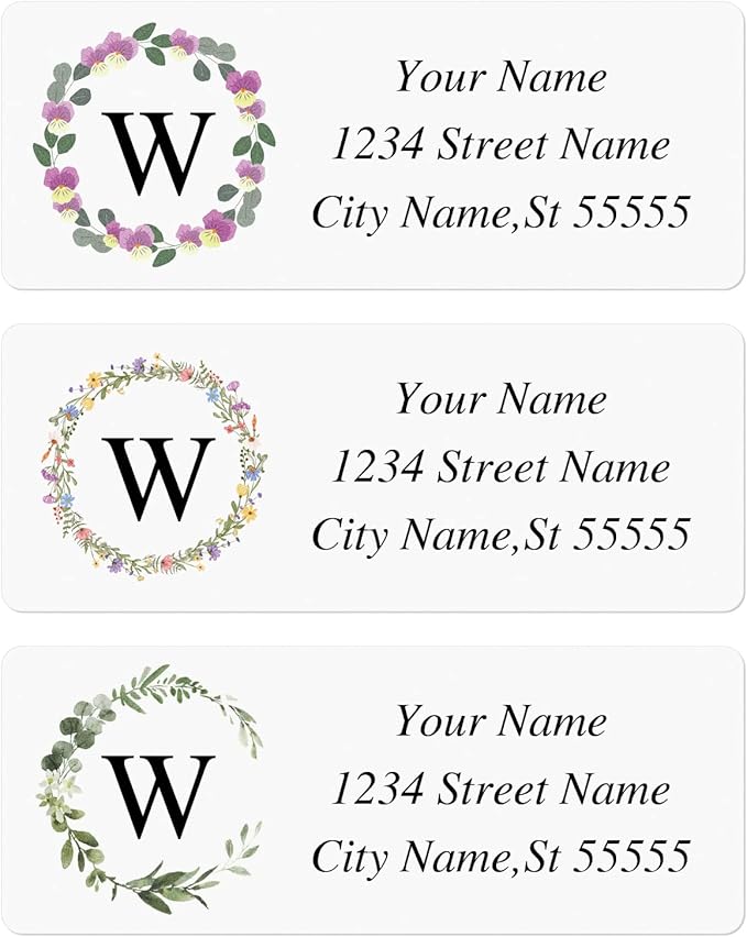 Custom Address Labels - Personalized Return Labels With Strong Adhesion for Cardboard, Paper, Plastic, Glass, Metal (2.6x1 Inch, Set of 280)