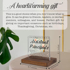 Assistant Principal Prayer Gifts Desk Sign, Inspirational Christian Appreciation Gift for School Leaders, Decorative Office Plaque for Vice Principal Recognition PA111