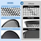 SNOW COOLER Pen Holder Mesh Pencil Holder Metal Pen Holder Pencil Holder for Desk Office Pen Organizer Black, 8 Pack