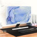 Baocicco Modern Violet Marble Waterproof TV Cover Anti-Static Dustproof Protective Cover for LCD/LED/HD 37, 38, 39 Inch Decorative Monitor Accessories Covers for Television LED LCD OLED TVs Screen