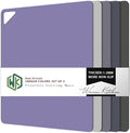 WK Flexible Plastic Cutting Boards for Kitchen, Cutting Board Mats Set of 5, Nonslip Cutting Board for Meat, Thin Cutting Sheets with Hole, Dishwasher Safe, BPA Free, 14.5x11.5"