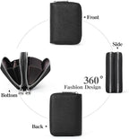 GOIACII Small Genuine Leather Wallet for Women, RFID Blocking Credit Card Holder Wallet