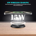 XBA PD 20W USB C Desk Power Grommet with 15W Wireless Charger Cover, Recessed Power Strip with 18W USB A and 2 AC Outlets,Hidden Power Outlets with 6FT Cords for Office, Home, Conference(Black)