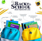 Rosmonde 5 Subject Notebook College Ruled, 6 Value Pack, 300 Pages (150 Sheets), 8 x 10-1/2", 5 Subject College Ruled Spiral Notebooks for School & Office, Thick Paper Fights Ink Bleed, 3 Hole Punched