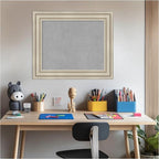 Amanti Art Silver Framed Magnetic Board 22x26 Small Vision Board for use with Magnets, 100% Metal Sheet to Display Items as Office Decor or for Home Organization in mudroom, Kitchen or Kids Room