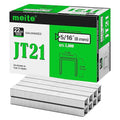 meite JT21 Staples, 5/16 Inch Galvanized Fine Wire Staples for Staple Gun - 7/16" Crown JT21 Staple Refill, Ideal for Upholstery, Crafts, Furniture (5 Boxes)