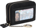 GOIACII Small Genuine Leather Wallet for Women, RFID Blocking Credit Card Holder Wallet