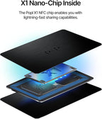 Popl Smart NFC Business Card - Sleek Modern Digital Business Card w/Instant App-Free Sharing - Customizable NFC Cards Compatible w/iPhone & Android (Limited Edition Black Lux)