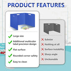 24 Pcs Desk Dividers for Students 14 × 17.5 × 14 Inch Plastic Durable and Waterproof Privacy Folders Shields Test Dividers with Classroom Privacy Boards for School Study Supplies(Blue)