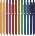 Ddaowanx Gel Pens, 24 Pcs 0.5mm Quick Dry Black Ink Pens Fine Point Smooth Writing Pens, Cute Office School Supplies Gifts for Women (24 Pcs Vintage-Black Ink)