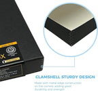 Lineco Archival Folio Storage Box. Metal Edge Archival Boxboard, Clamshell Lid. 9.5 x 12.5 x 1.75 inches.