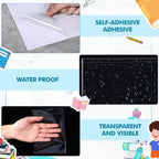 Outus Self Adhesive Shop Ticket Holders Clear Plastic Sleeves Adhesive Pockets Work Order Job Ticket Holders for Home Office Posting Signs(6 x 4 Inch,120 Pcs)