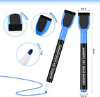 SUQJOY Magnetic Dry Erase Markers with Eraser Caps, Fine Tip 1-2mm, Low Odor Quick Dry Ink, 12 Colors, Whiteboard Marker Set for Fridge Calendar Office, 36 Count
