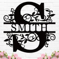 Personalized Christmas Gifts 2026 Best Housewarming Gifts Custom Metal Wedding Anniversary Sign Custom Metal Sign Wedding Gifts Personalized Family Name Signs Monogram Wall Décor（Initial）