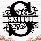 Personalized Christmas Gifts 2026 Best Housewarming Gifts Custom Metal Wedding Anniversary Sign Custom Metal Sign Wedding Gifts Personalized Family Name Signs Monogram Wall Décor（Initial）