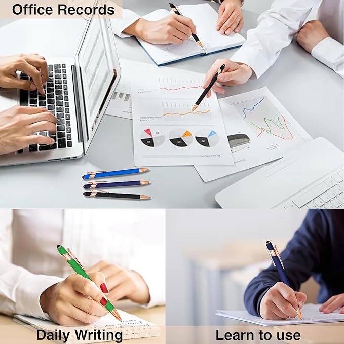 CRME Best Inspirational Pen Set Assorted Colors/Pens with Stylus Tips/Smooth Writing/Pen Clip Design Nurse Week & Graduation Inspirational Gift