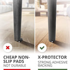 Non Slip Furniture Pads X-PROTECTOR - 16 pcs 2" - Premium Furniture Grippers! Rubber Feet Hardwood Floor Protectors for Furniture Legs - Couch Stoppers - Keep Your Furniture in Place Forever!