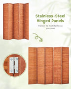 JOSTYLE 6ft Folding Privacy Screens 5-Panel Freestanding Room Dividers